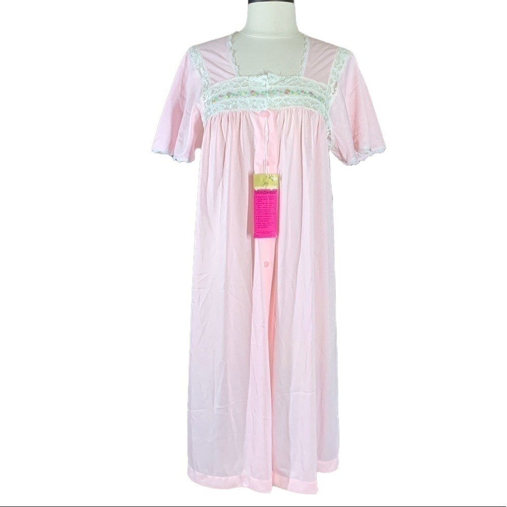 Vintage Sears Best Sleep pink nightgown size m New with tags